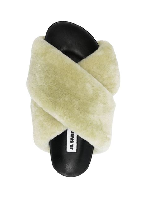 Ciabatte con design a incrocio in verde - donna JIL SANDER | J15WP0043P5795310